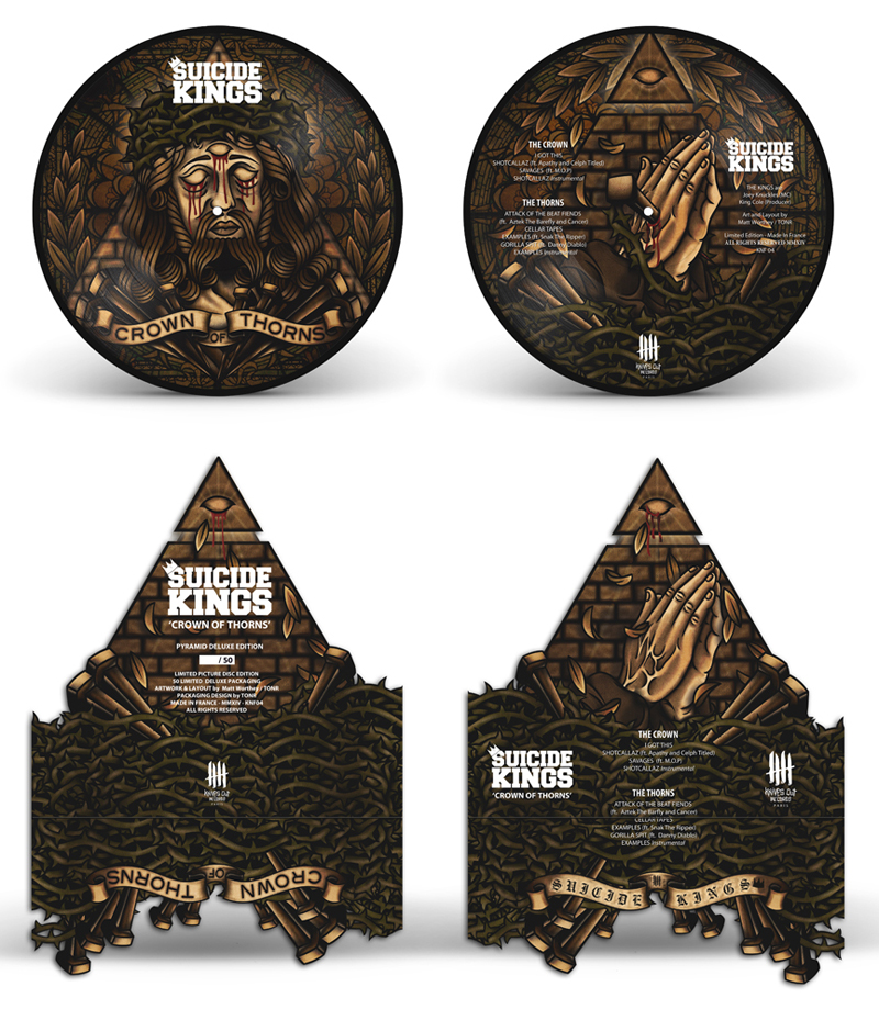 SUICIDE KINGS Crown Of Thorn deluxe picture disc packaging edition