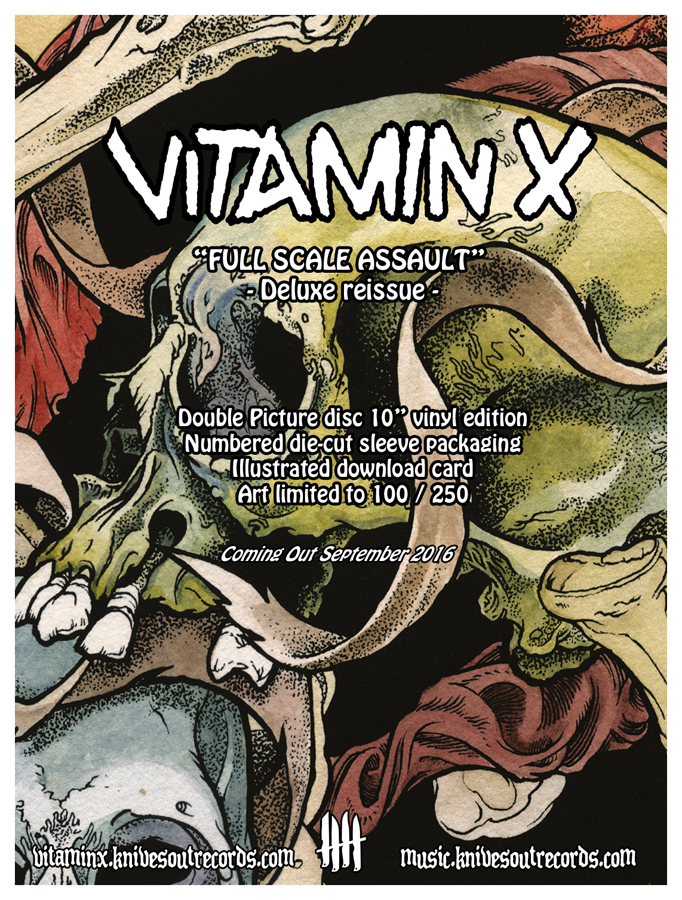 VITAMIN X Full Scale Assault deluxe picture disc vinyl reissue