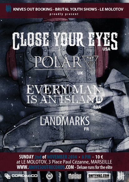 Close Your Eyes flyer