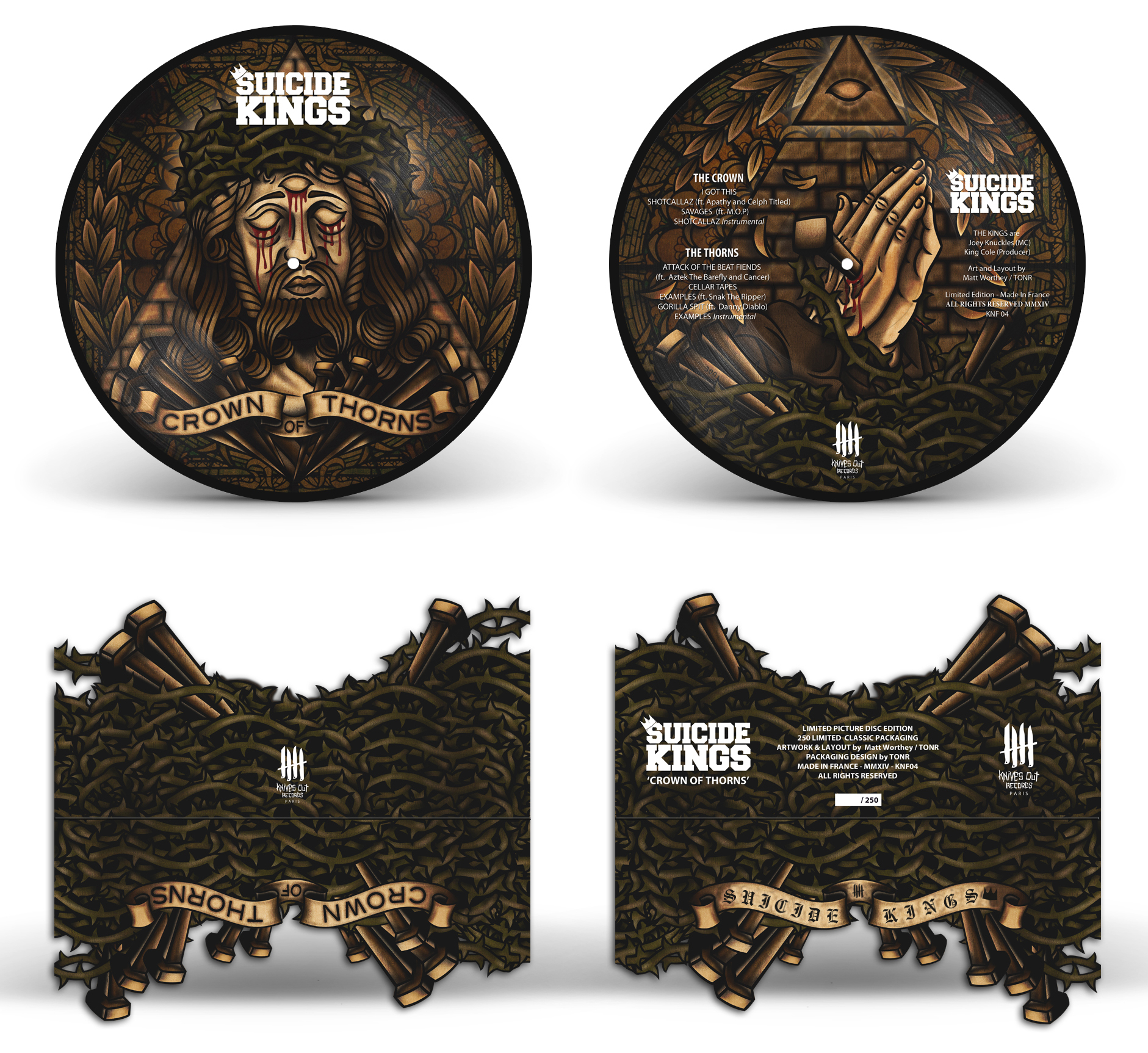 SUICIDE KINGS Crown Of Thorn classic picture disc packaging edition