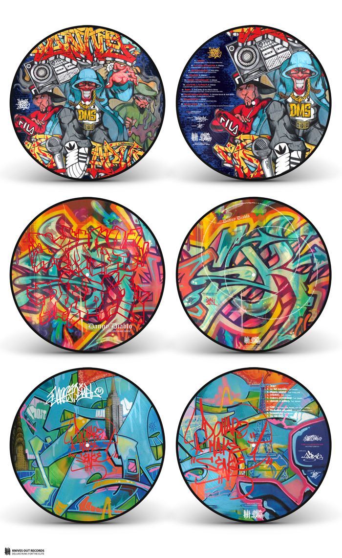 DANNY DIABLO 'Dollerz Make Sense' triple Picture Disc vinyl Edition (Ice U5, Risk, T-Kid 170)