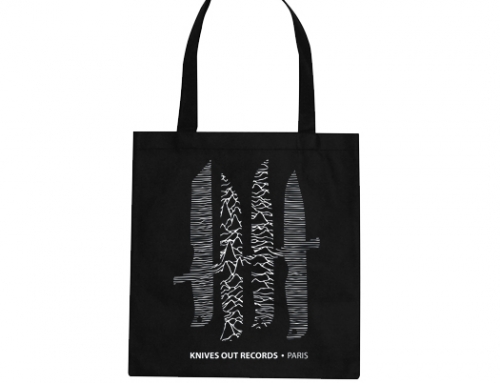 KNIVES OUT Records Totebag logo