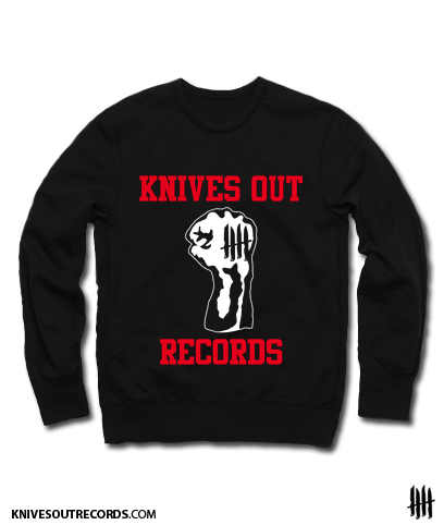 Knives Out records x Youth Of Today tribute crewneck sweat