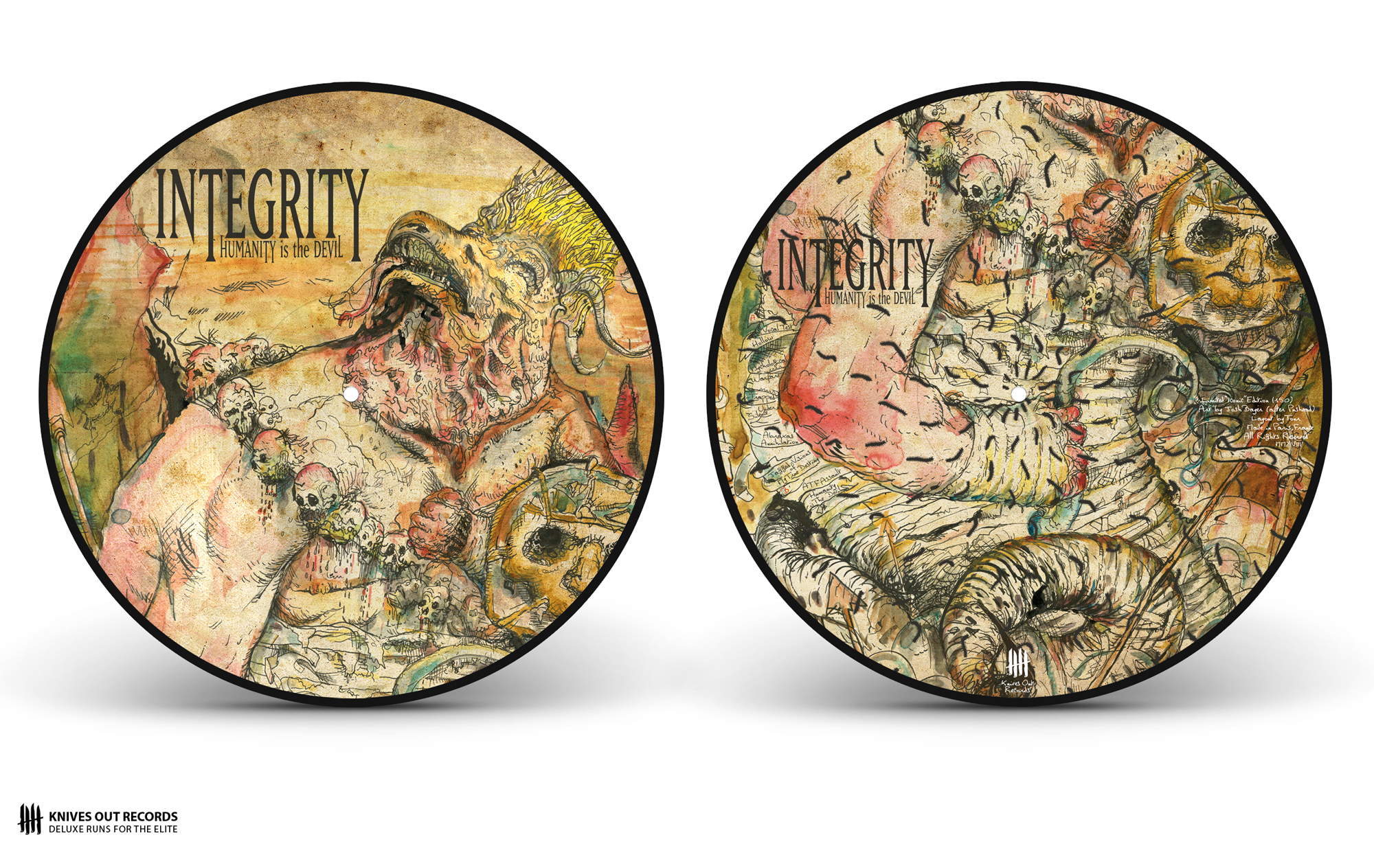 INTEGRITY Humanity is the Devil picture disc vinyl - Bayer Edition