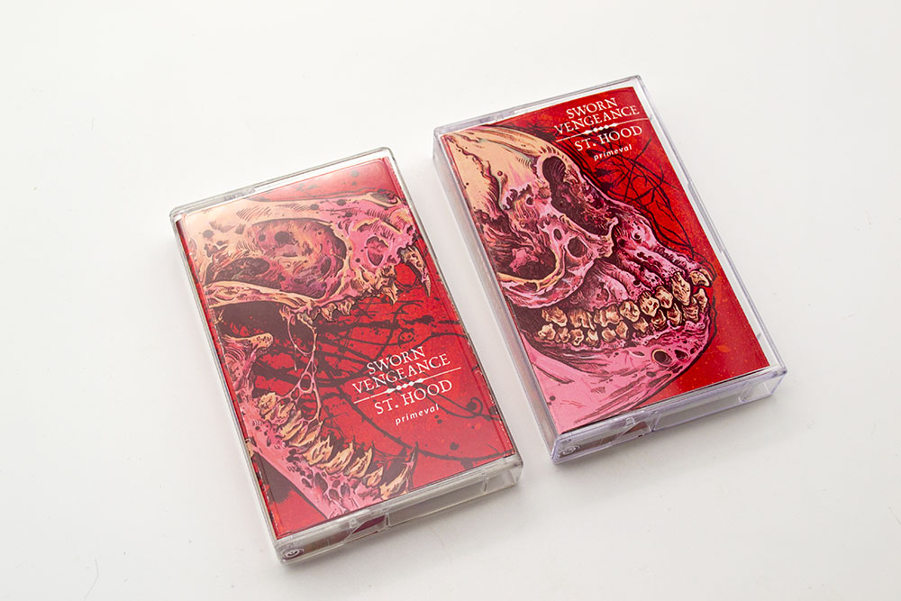 SWORN VENGEANCE / ST HOOD Primeval cassette tape