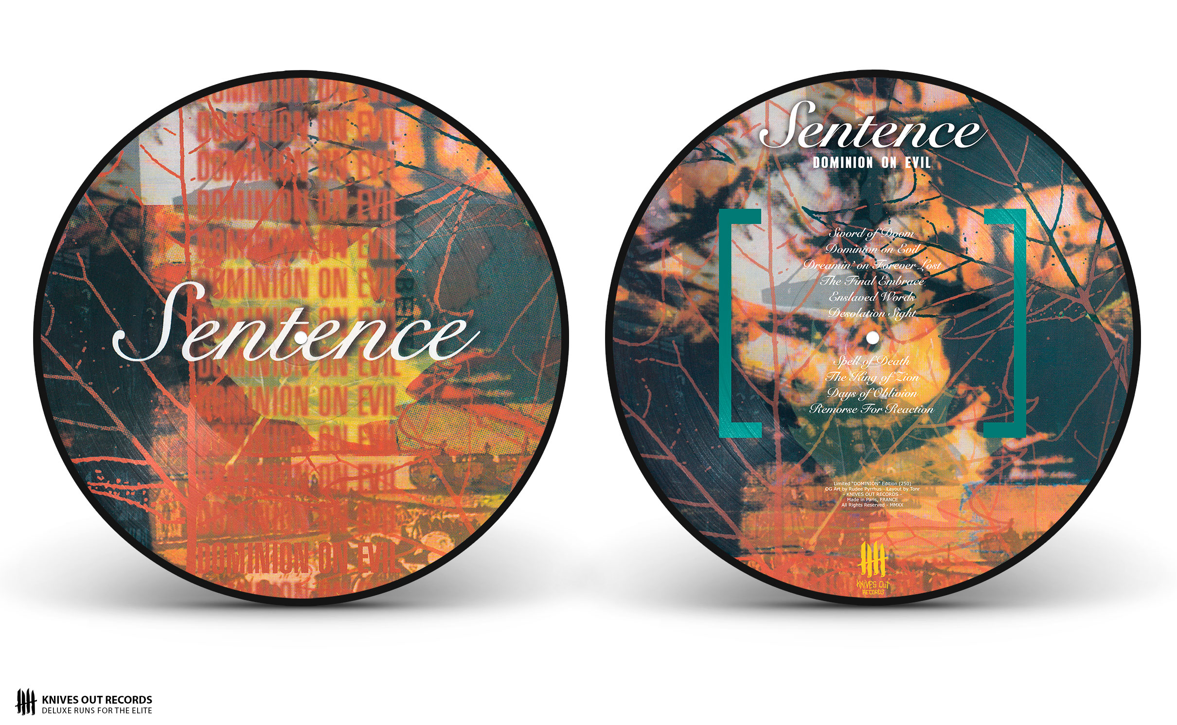 SENTENCE Dominion on Evil Picture Disc Vinyl