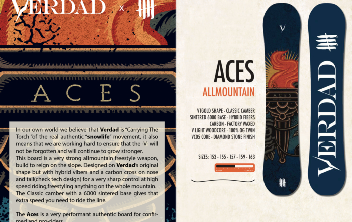Knives Out records x Verdad snowboards "Aces" limited series