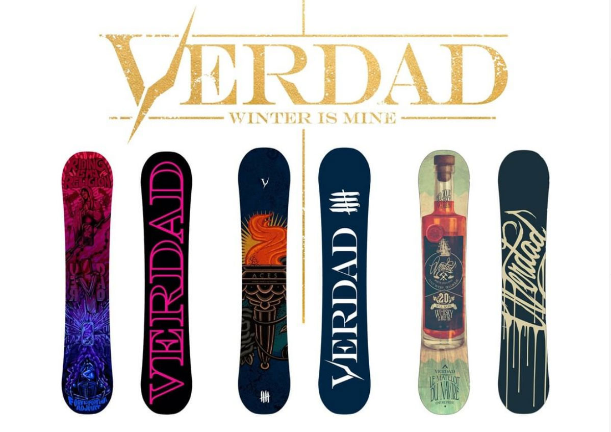 Knives Out records x Verdad snowboards "Aces" limited series