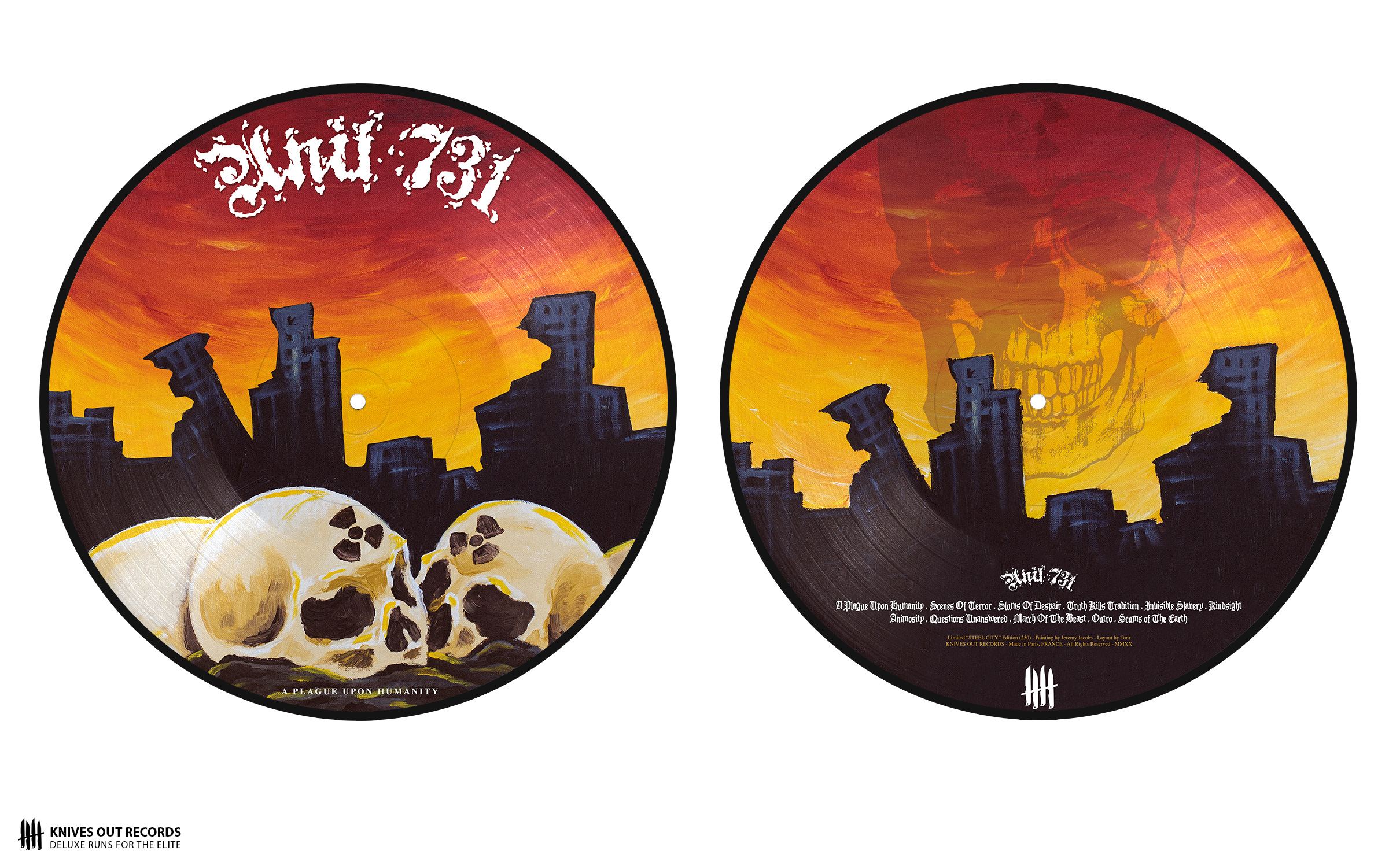 UNIT 731 "A Plague Upon Humanity" Picture Disc 12" Vinyl