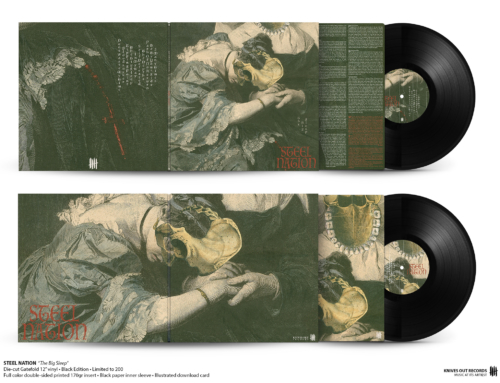 STEEL NATION “The Big Sleep” die-cut Gatefold 12″ vinyl • Black Edition