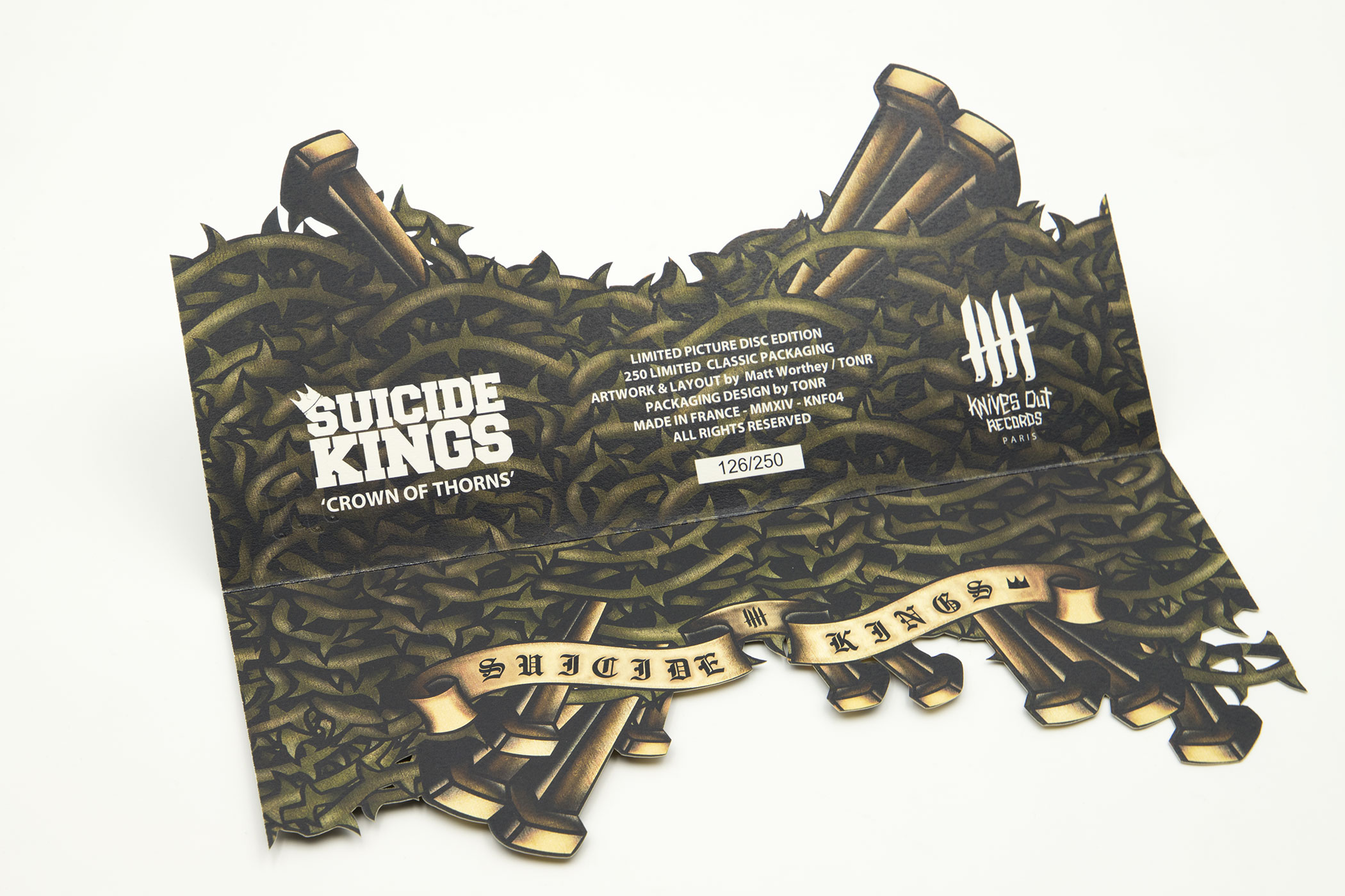 SUICIDE KINGS "Crown Of Thorns" 12" Picture Disc vinyl