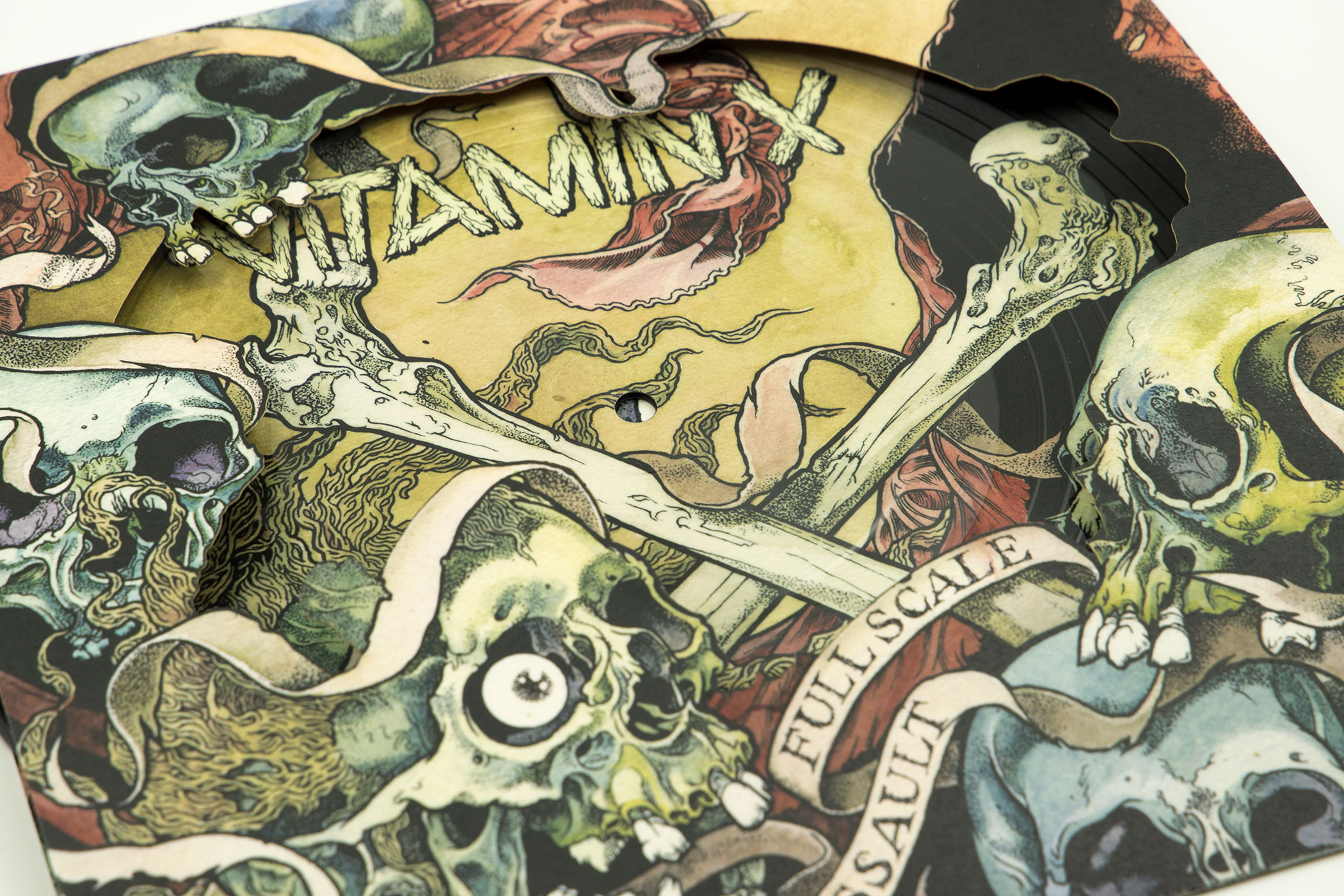 VITAMIN X "Full Scale Assault" Picture Disc 10" Vinyl