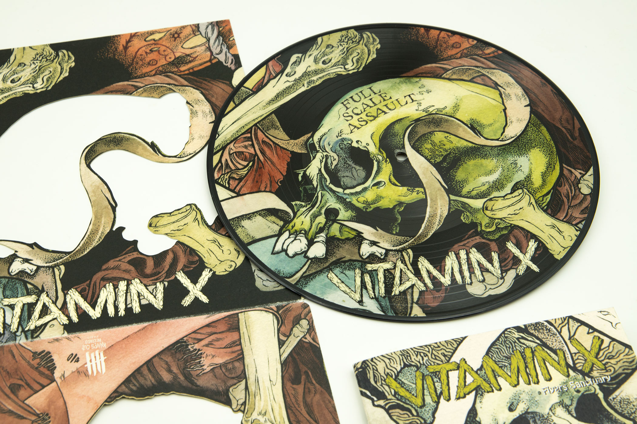 VITAMIN X "Full Scale Assault" Picture Disc 10" Vinyl