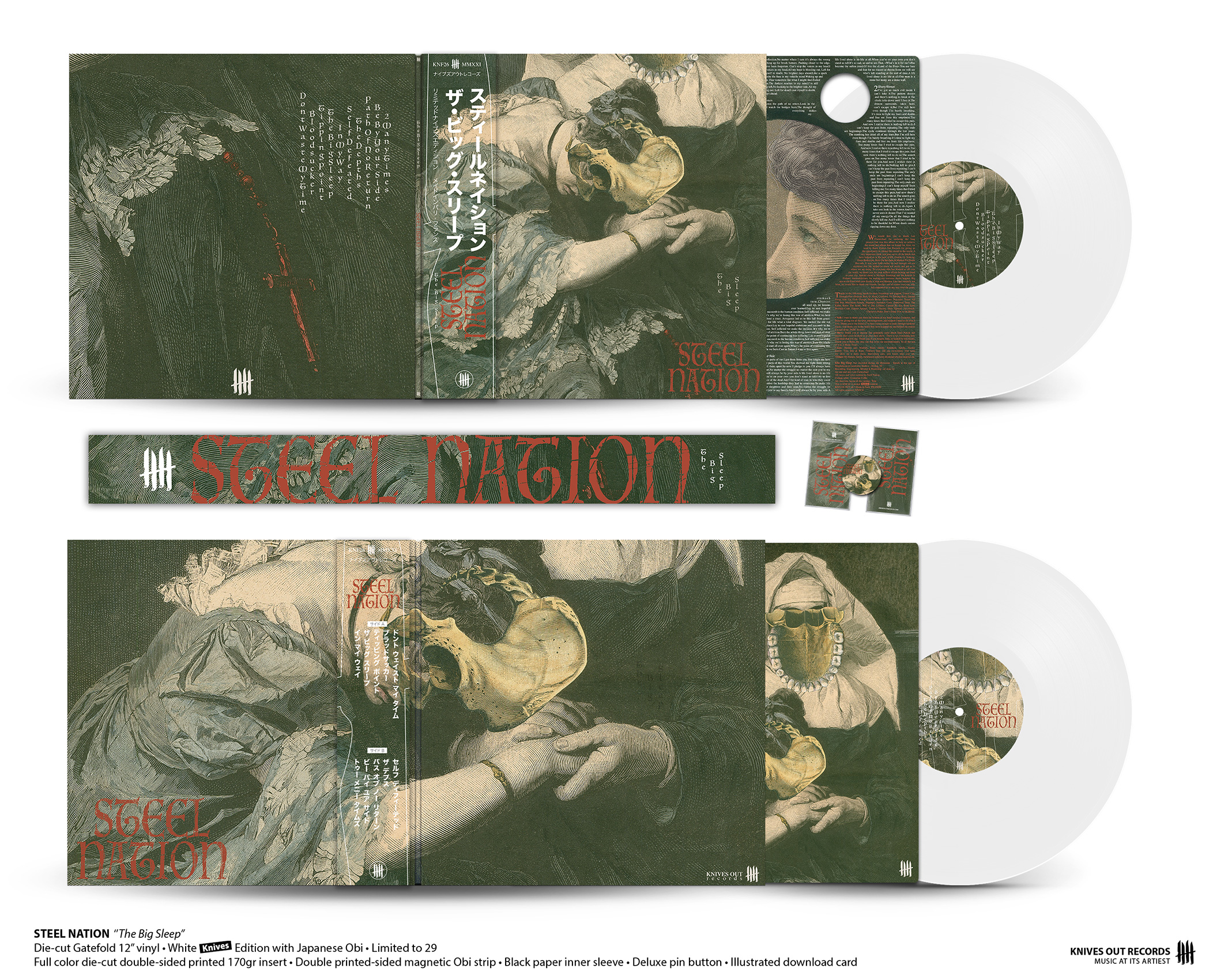 STEEL NATION "The Big Sleep" die-cut 12" Gatefold