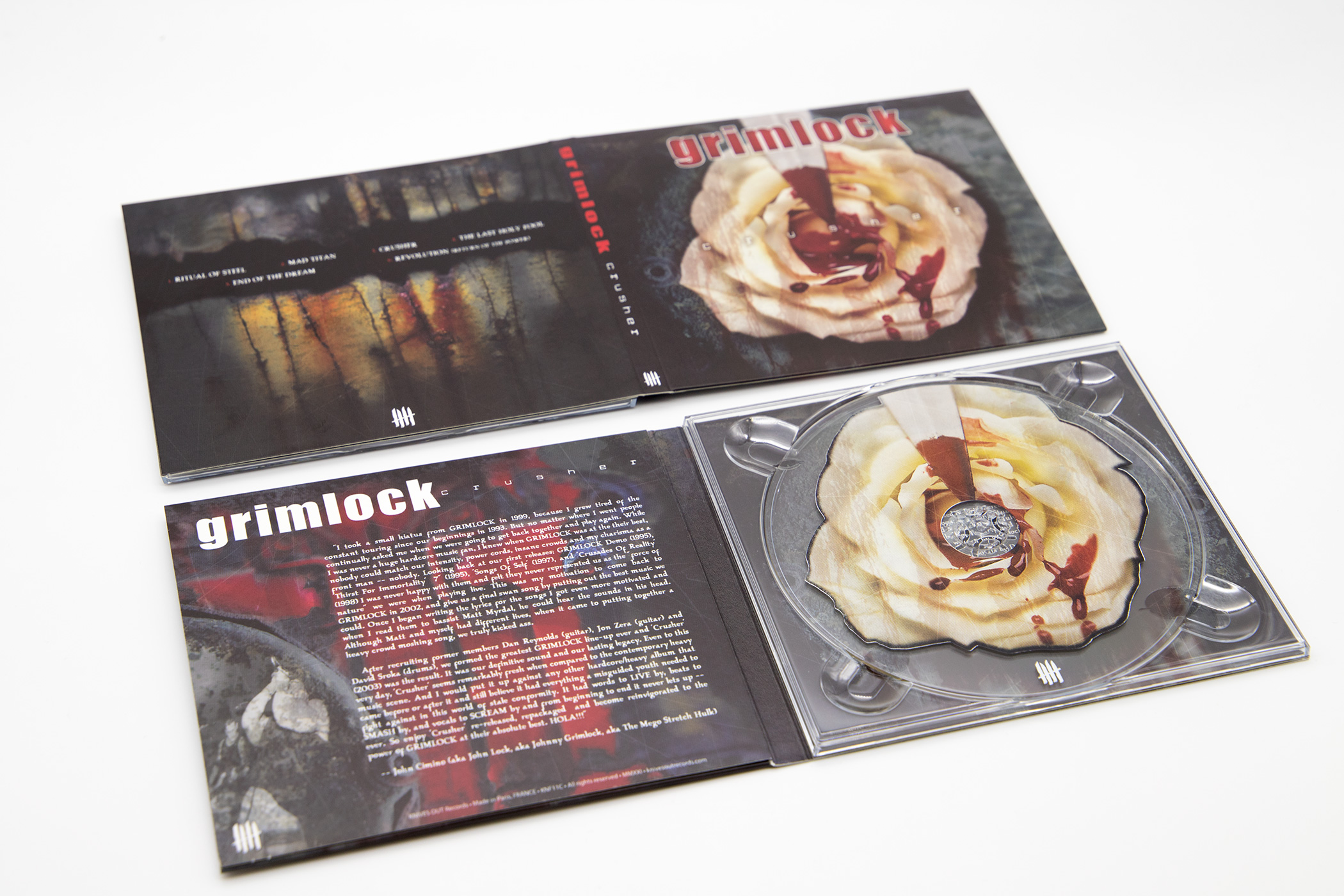GRIMLOCK "Crusher" Digipack Clear CD