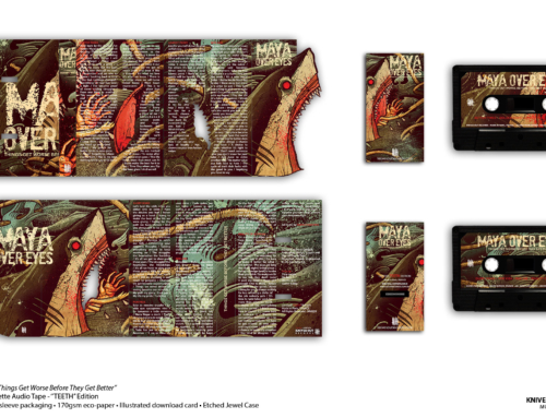 MAYA OVER EYES “Things Get Worse Before They Get Better” Etched Cassette Tape • “Teeth” Edition