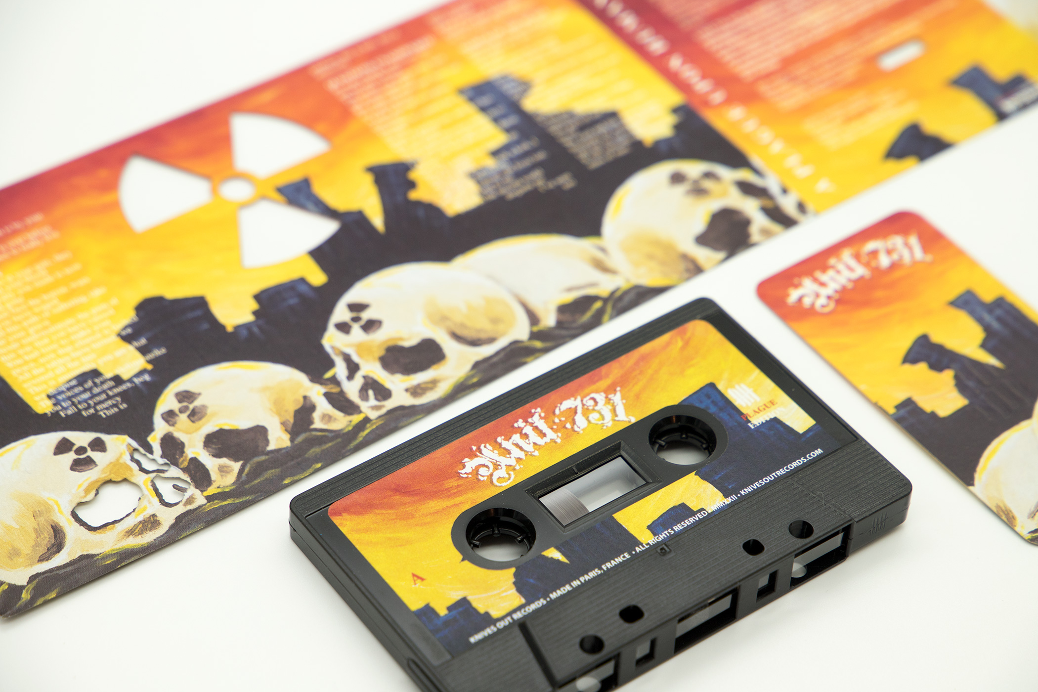 UNIT 731 "A Plague Upon Humanity" Etched Cassette Tape