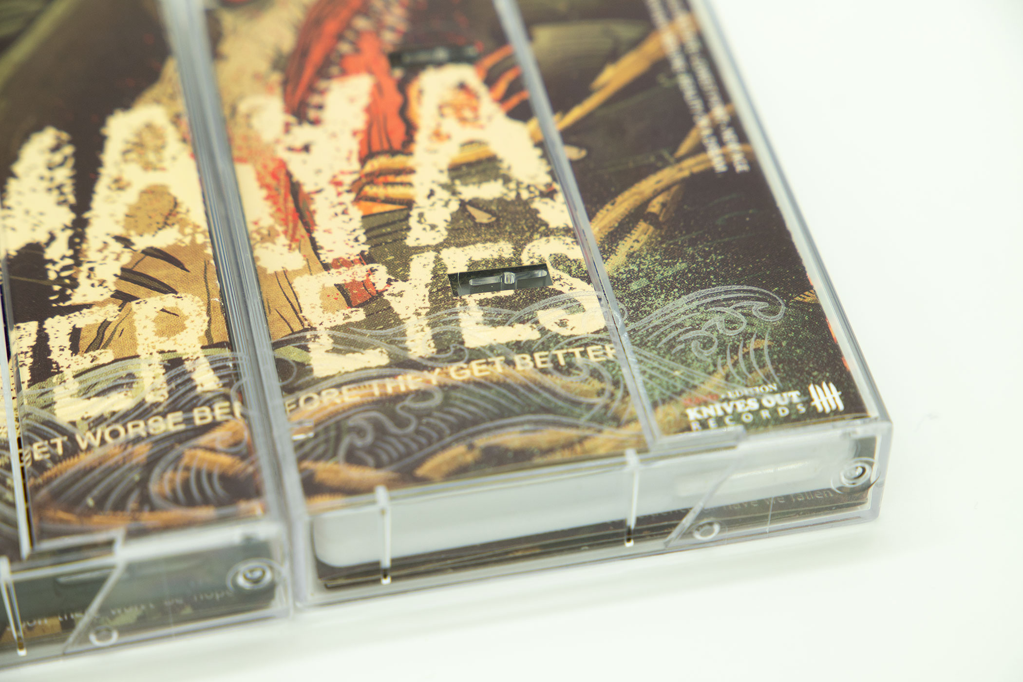 MAYA OVER EYES “Things Get Worse Before They Get Better” Etched Cassette Tape