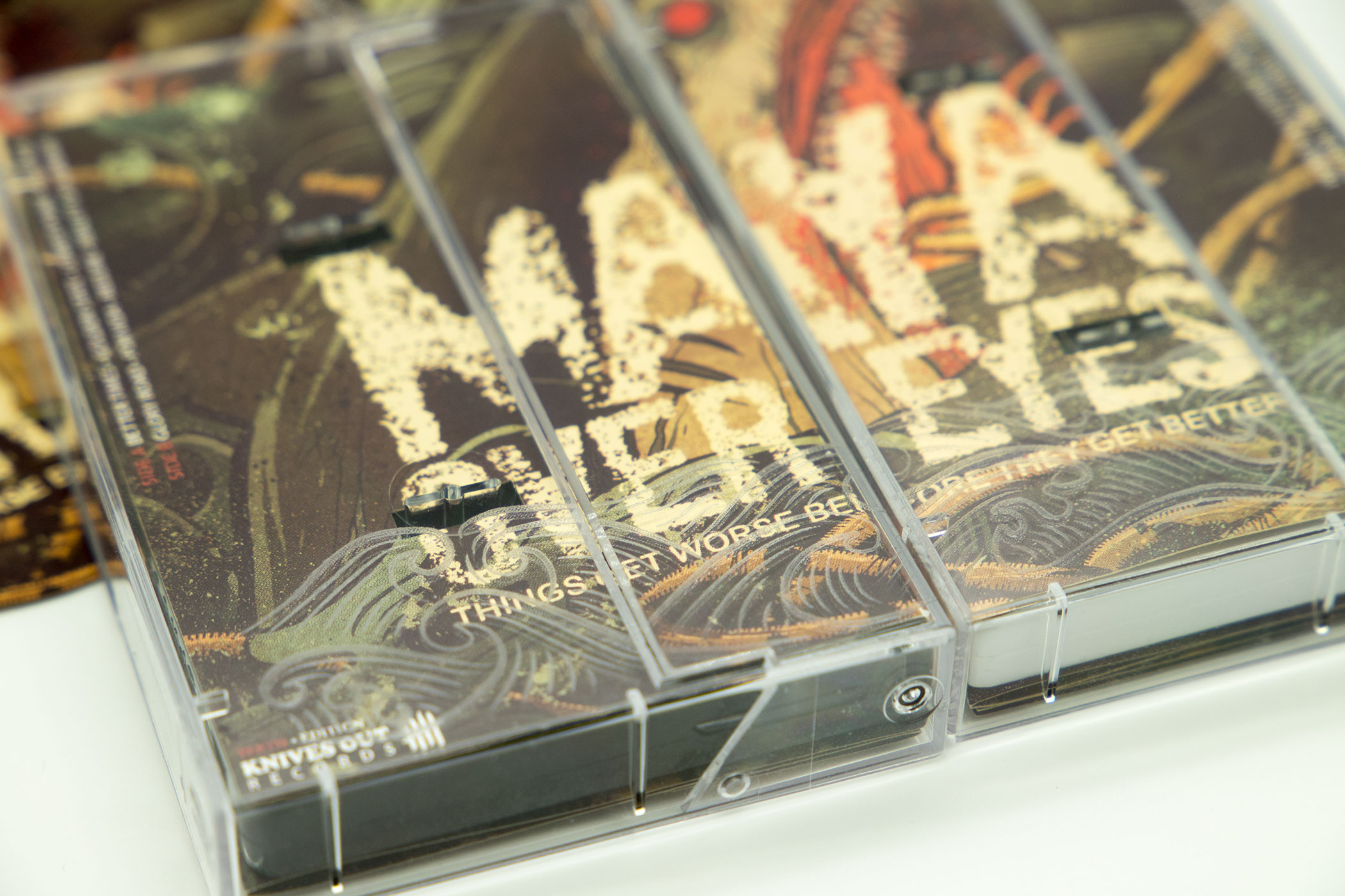 MAYA OVER EYES “Things Get Worse Before They Get Better” Etched Cassette Tape