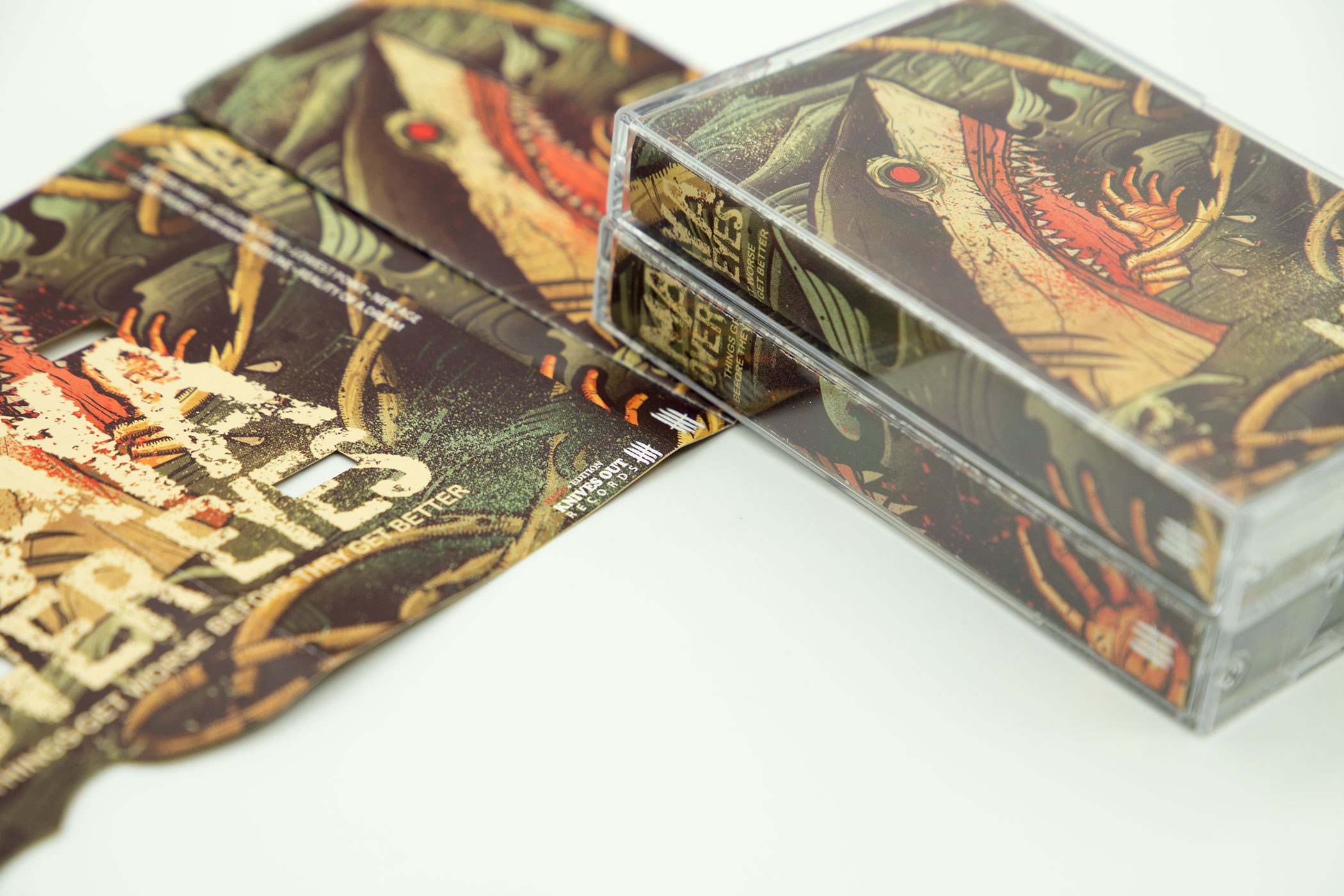 MAYA OVER EYES “Things Get Worse Before They Get Better” Etched Cassette Tape