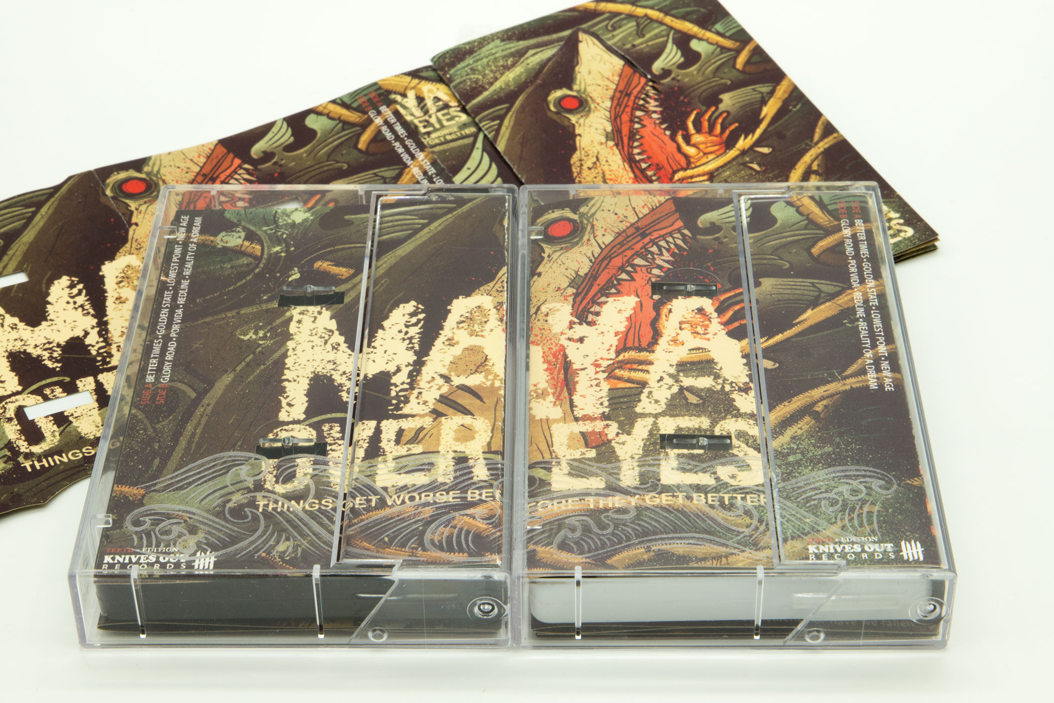 MAYA OVER EYES “Things Get Worse Before They Get Better” Etched Cassette Tape