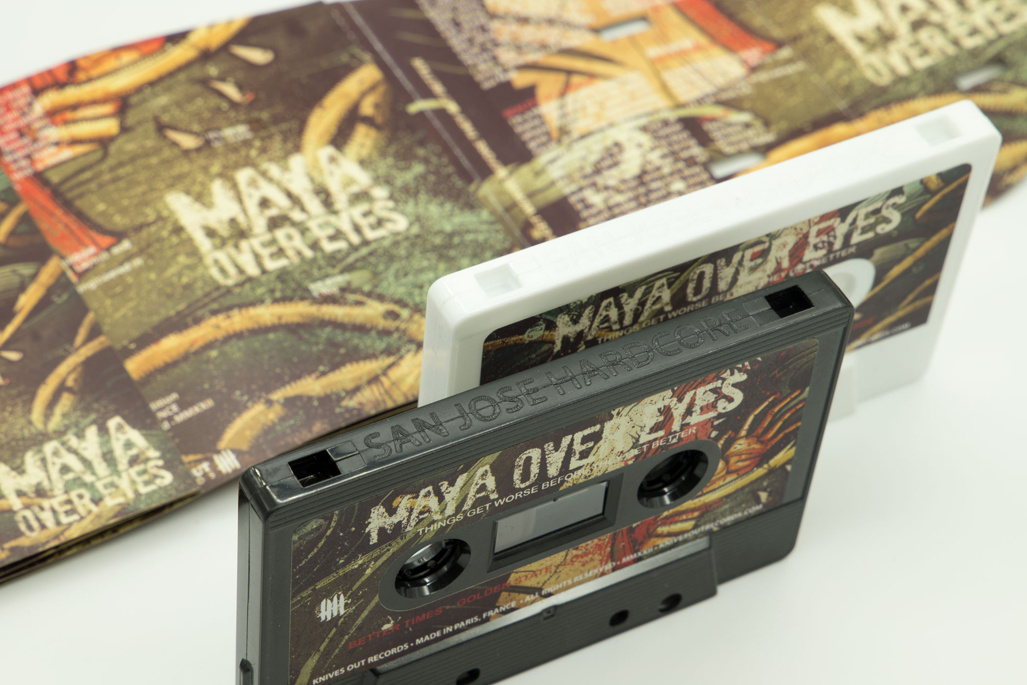 MAYA OVER EYES “Things Get Worse Before They Get Better” Etched Cassette Tape