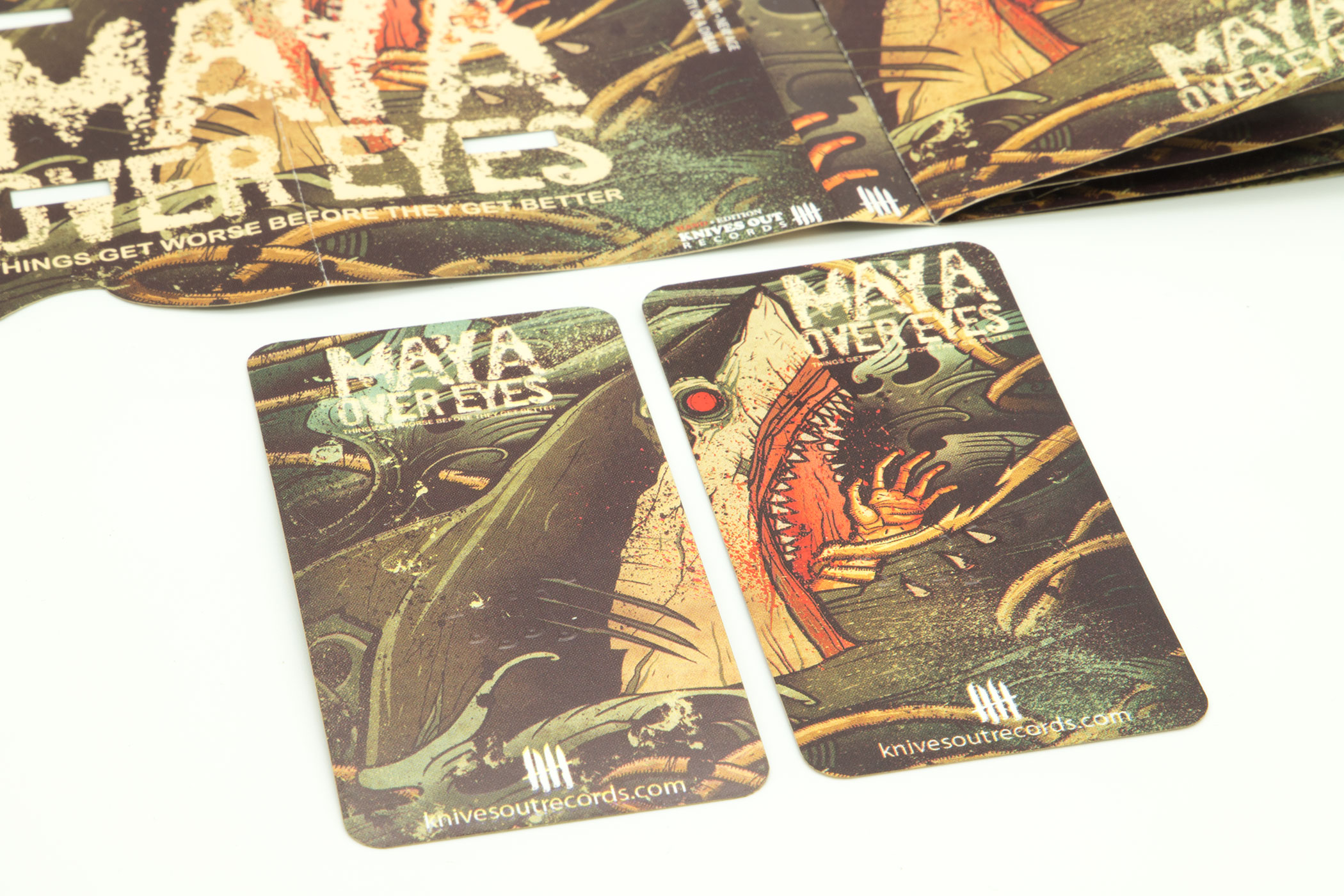 MAYA OVER EYES “Things Get Worse Before They Get Better” Etched Cassette Tape