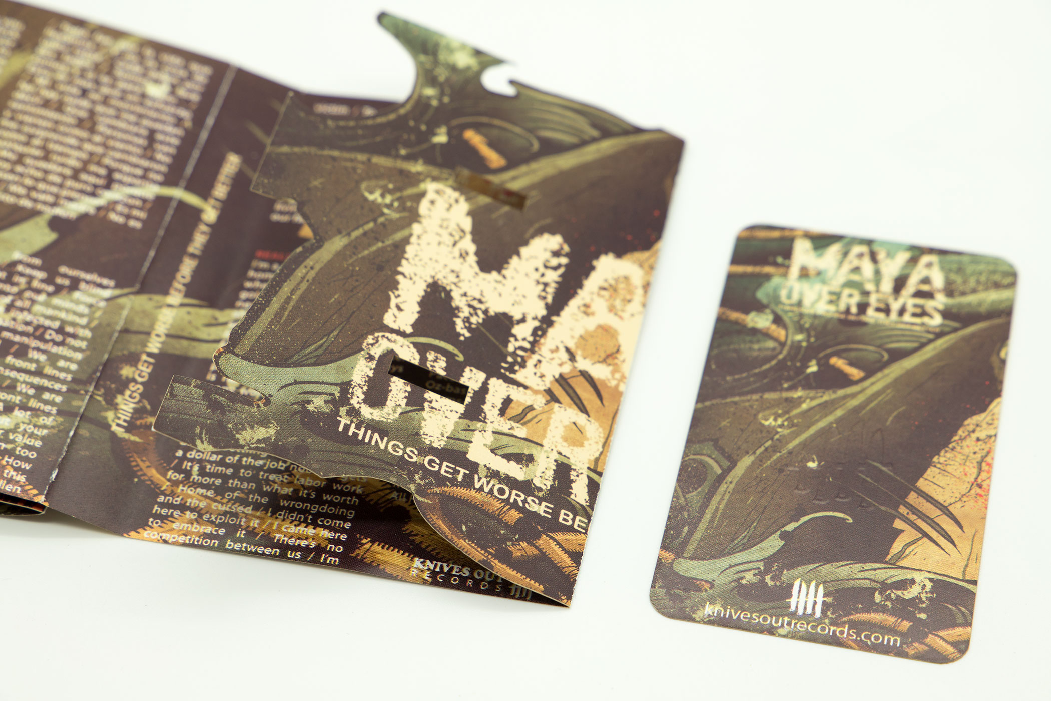 MAYA OVER EYES “Things Get Worse Before They Get Better” Etched Cassette Tape
