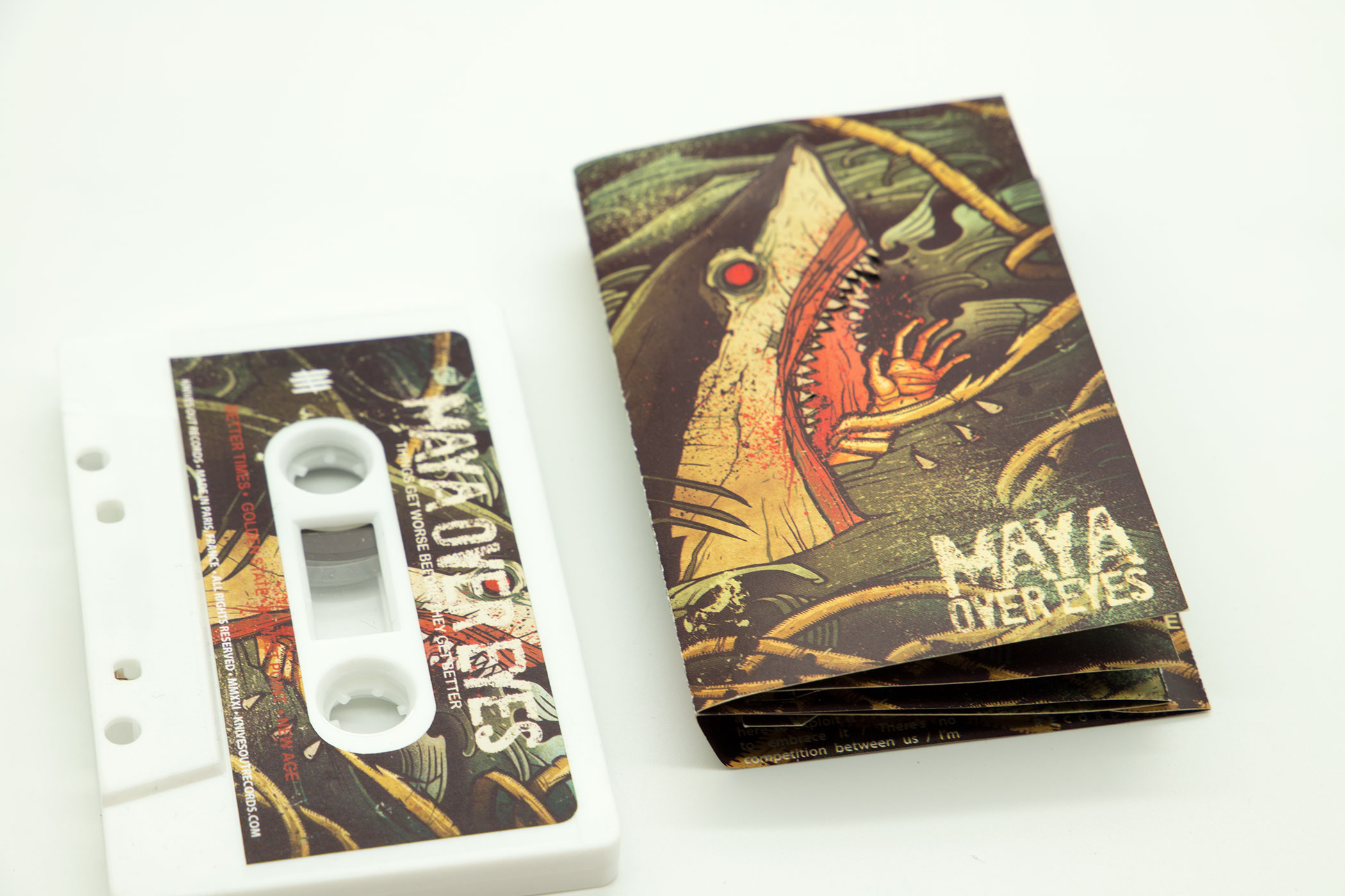 MAYA OVER EYES “Things Get Worse Before They Get Better” Etched Cassette Tape