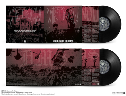 VIETNOM “Death is the Outcome” die-cut Gatefold 12″ vinyl • Black Edition