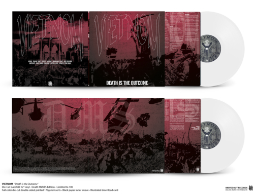 VIETNOM “Death is the Outcome” die-cut Gatefold 12″ vinyl • White Edition