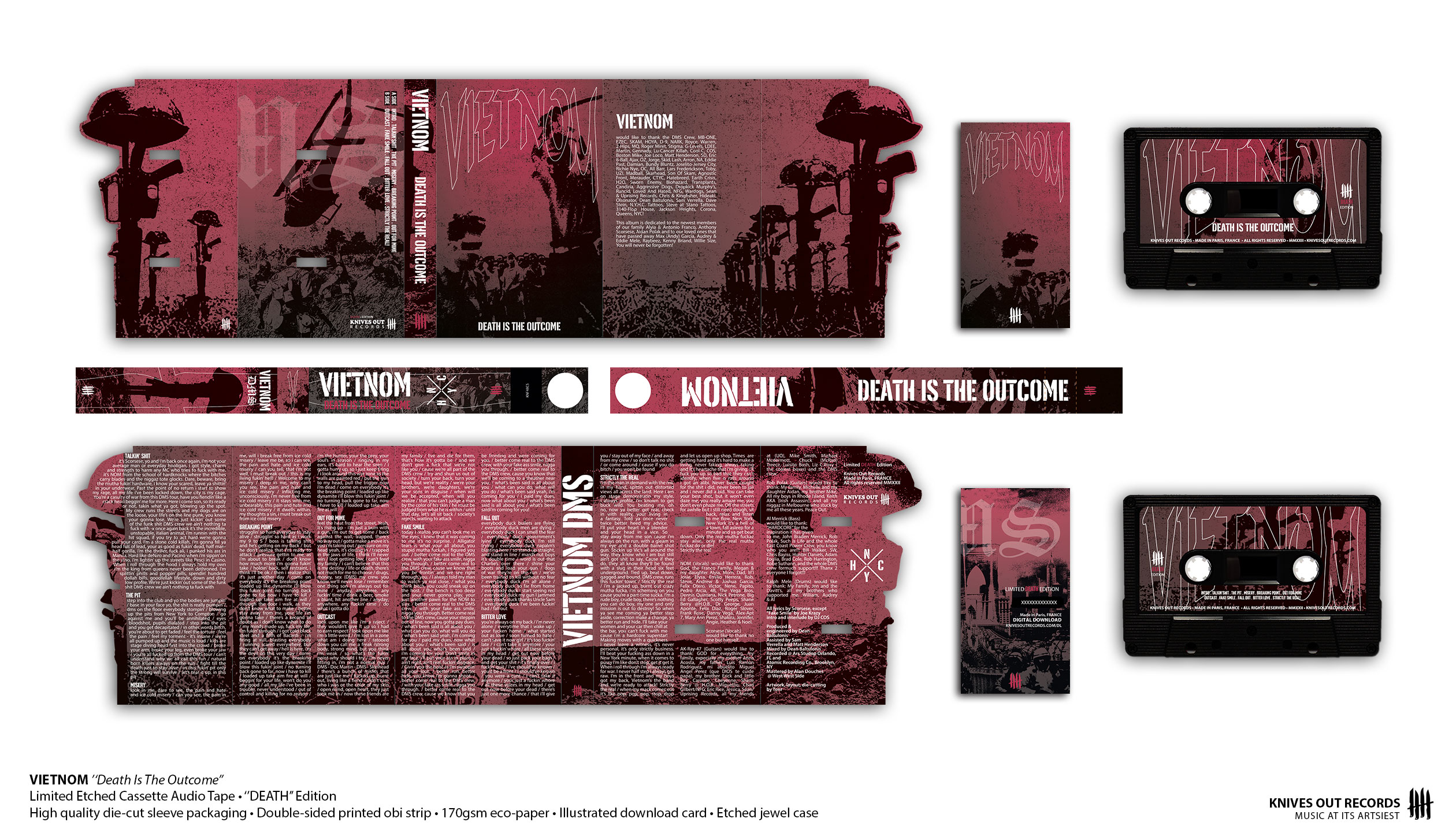 VIETNOM "Death Is The Outcome" cassette tape edition