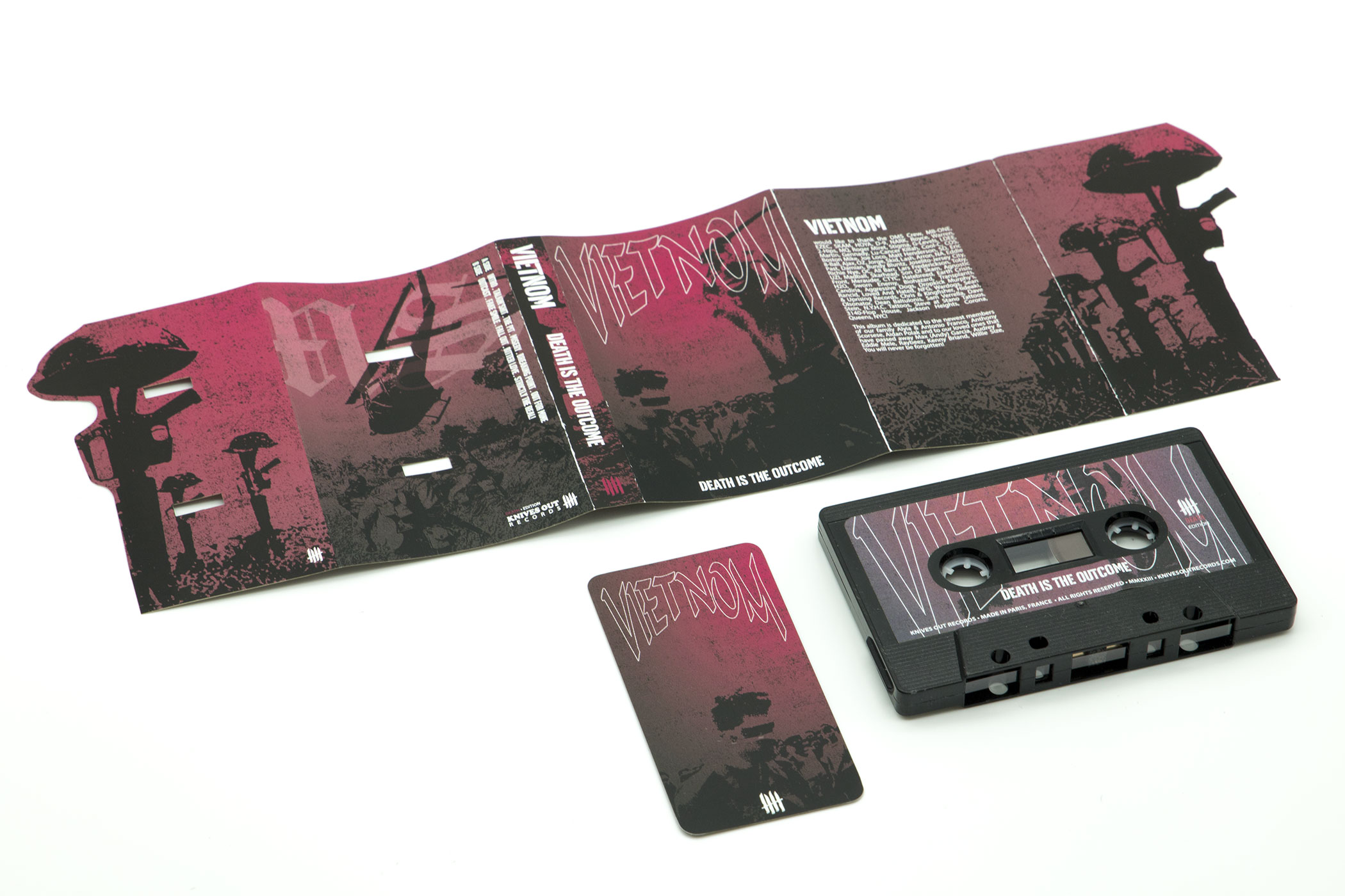 VIETNOM "Death Is The Outcome" cassette tape edition