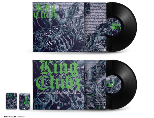 KING OF CLUBZ “Vile Times” die-cut Jacket 12″ vinyl • Vulture Edition