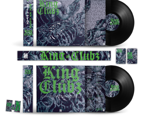 KING OF CLUBZ “Vile Times” die-cut Jacket 12″ vinyl • Vulture Edition w/ Japanese Obi Strip