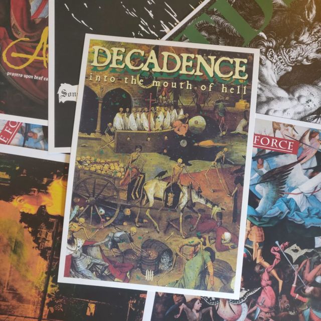 DECADENCE "Into The Mouth of Hell" print

32 cm x 45 cm (12,6 in x 17,7 in)
300gsm textured cardstock paper 
KNVZ Embossed

A5 format also available

Http://prints.knivesoutstore.com 

@decadence90s
#knivesoutrecords #knvz #knivesoutz #knivesout #paris #decadence #art #poster #affiche #cardstock #print #printing #hxc #decadence90 #furyedge #edgemetal