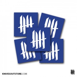 KNVZ "Logo" stickers • Blue