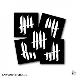 KNVZ "Logo" stickers • Black