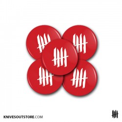 KNVZ "Logo" Badge|Magnet • Red