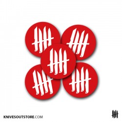 KNVZ "Logo" circle stickers...