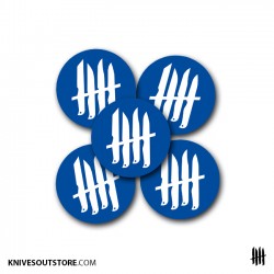 KNVZ "Logo" circle stickers...