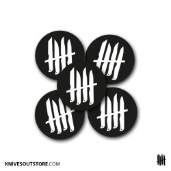 KNVZ "Logo" circle stickers...