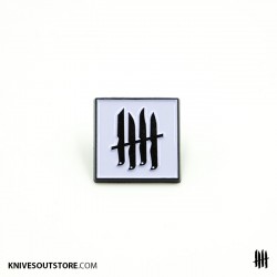 KNVZ "Logo" enamel pin • White