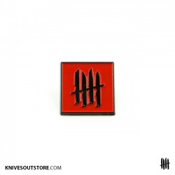 KNVZ "Logo" enamel pin • Red