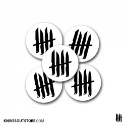 KNVZ "Logo" circle stickers...